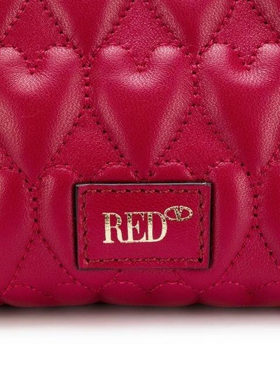 Shop Red Valentino Red(v) Logo Quilted Shoulder Bag