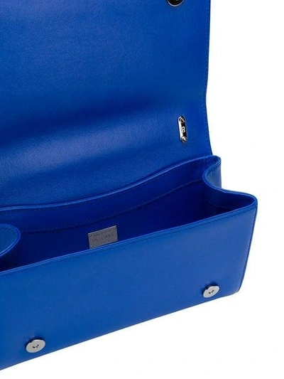 Shop Dolce & Gabbana Logo Crossbody Bag In Blue