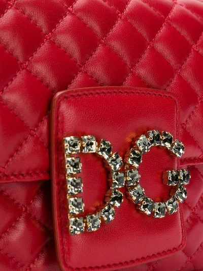 Shop Dolce & Gabbana Logo Crossbody Bag In Red