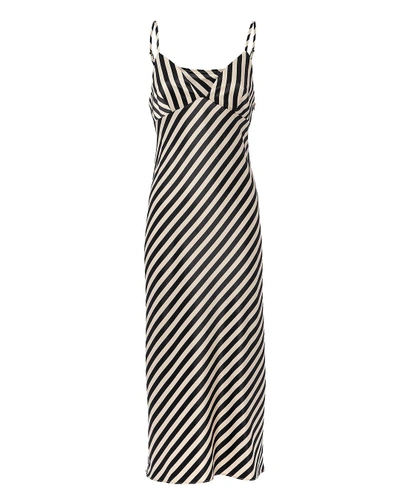 Shop Shona Joy Duke Striped Slip Midi Dress