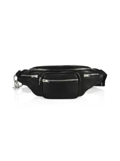 Shop Alexander Wang Attica Leather Fanny Pack In Black
