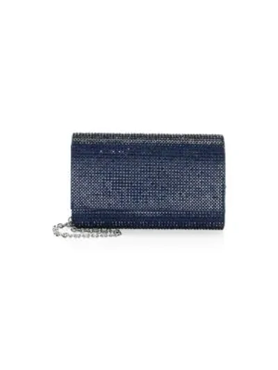 Shop Judith Leiber Women's Fizzy Crystal Clutch In Midnight