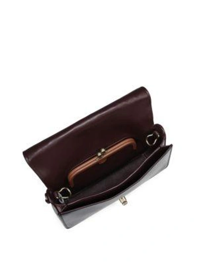 Shop Coach Dinky Signature Leather Crossbody Bag In Bordeaux
