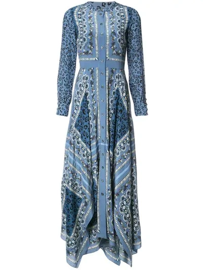 Shop Altuzarra Floral-print Dress - Blue