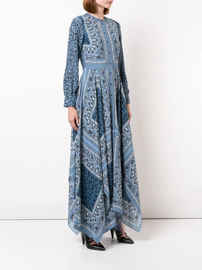 Shop Altuzarra Floral-print Dress - Blue