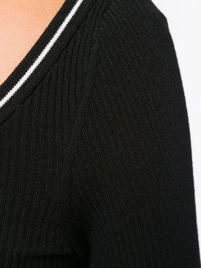 Shop Frame Sweetheart Sweater In Black