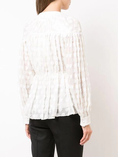 Shop Proenza Schouler Fil Coupé Blouse In White