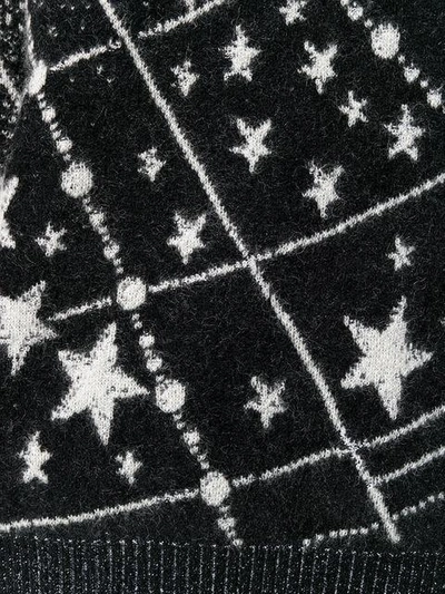 Shop Saint Laurent Lurex Constellation Sweater In Black