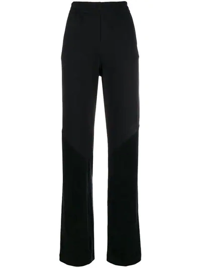 Shop Givenchy High Rise Track Pants In Black