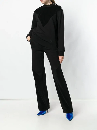 Givenchy Logo Trim Track Pants In Black