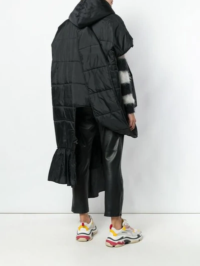 Shop Barbara Bologna Puffer Asymmetric Jacket - Black