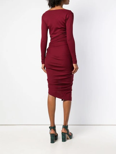 Shop Vivienne Westwood Off-the-shoulder Dress - Red