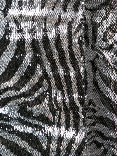 Shop Halpern Sequinned Zebra Mini Skirt