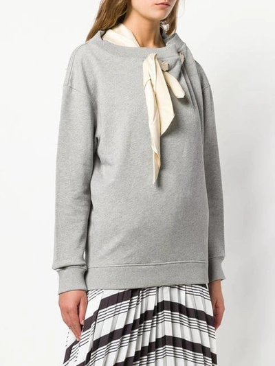 Shop Y/project Deconstructed Sweatshirt In Grey