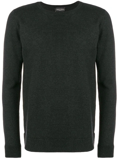 Shop Roberto Collina Fine Knit Sweater In Grey