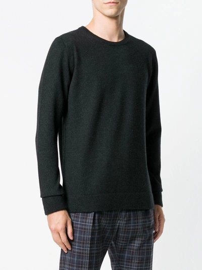 Shop Roberto Collina Fine Knit Sweater In Grey