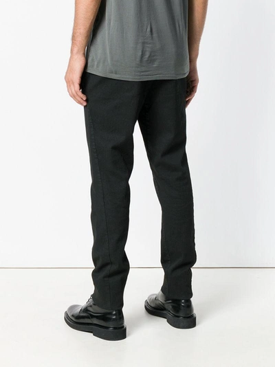 Shop Transit Slim-fit Trousers - Black