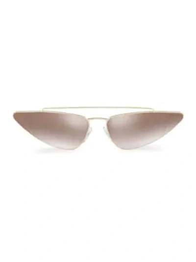 Shop Prada 68mm Cateye Sunglasses In Pale Gold