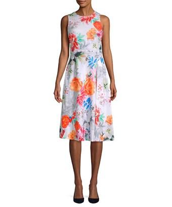 calvin klein floral gown
