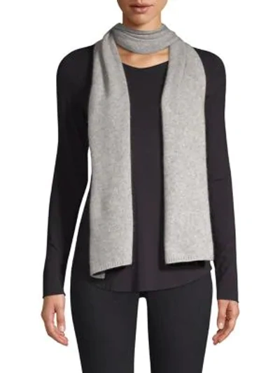 Shop Portolano Women's Classic Cashmere Scarf In Heather Grey