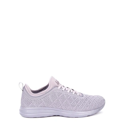 Shop Apl Athletic Propulsion Labs Techloom Phantom Lilac Knitted Trainers In Grey