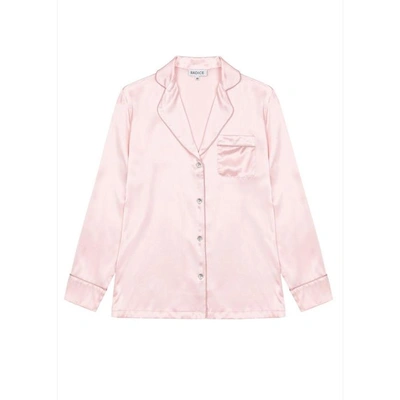 Shop Radice Elisabetha Silk Pyjama In Candy Rose - Top