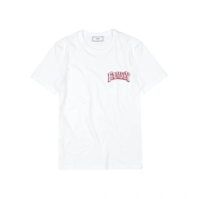 Shop Ami Alexandre Mattiussi White Printed Cotton T-shirt
