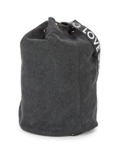 Shop Peace Love World Sling Bucket Bag In Washed Black