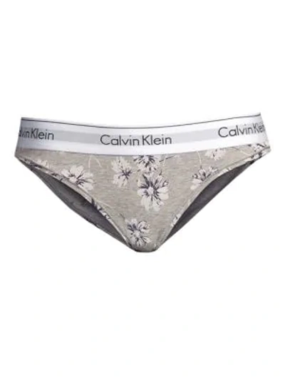 Shop Calvin Klein Underwear Modern Cotton Bikini In Scattered Posey
