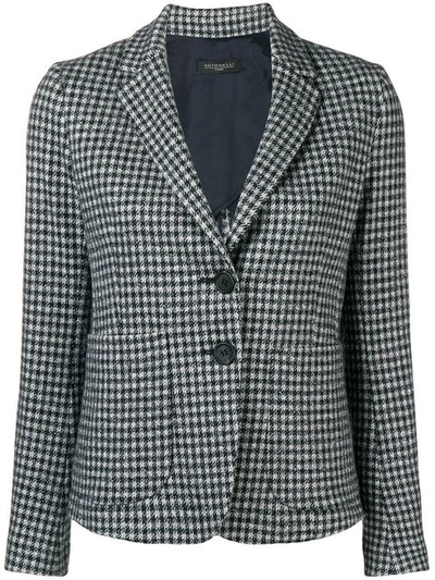 Shop Antonelli Virginia Houndstooth Blazer - Black