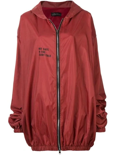 Shop Barbara Bologna Loose Elongated Jacket - Red