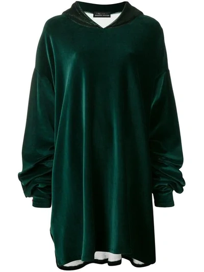 Shop Barbara Bologna Loose Long-sleeved Hoodie - Green