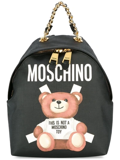 Shop Moschino Toy Bear Paper Cut Out Print Backpack