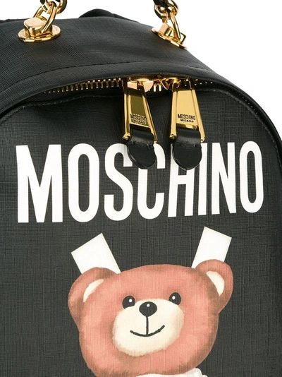 Shop Moschino Toy Bear Paper Cut Out Print Backpack