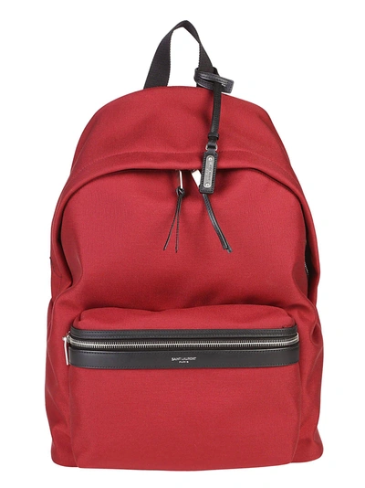 Shop Saint Laurent Classic City Backpack In Red