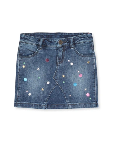 Shop Little Marc Jacobs Denim Skirt In Nocolor