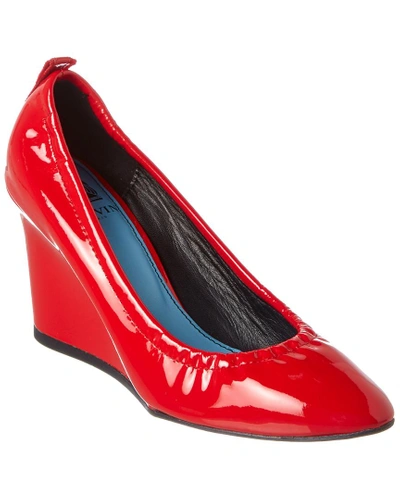 Shop Lanvin Patent Wedge Pump In Nocolor