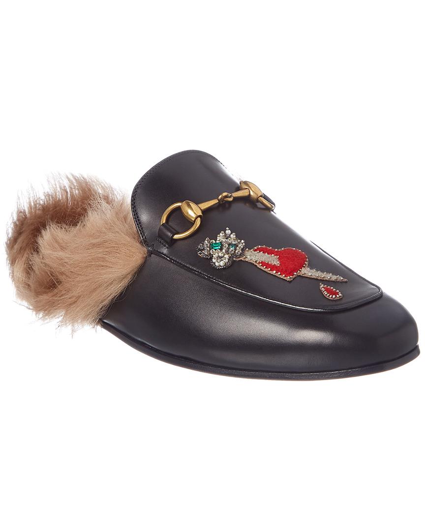 gucci lion slippers