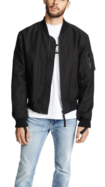 Shop Helmut Lang Re-edition Bondage Bomber In Black