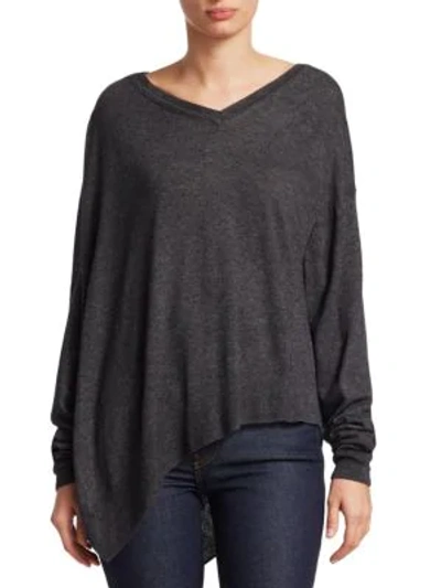 Shop Isabel Marant Étoile Astia Asymmetric Sweater In Grey