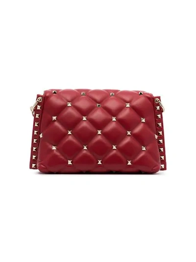 Shop Valentino Garavani Candystud Crossbody Bag In Red