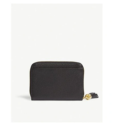 Shop Ted Baker Sabel Small Grained Leather Purse In Black
