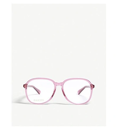 Shop Gucci Gg0259o Optical Glasses In Red