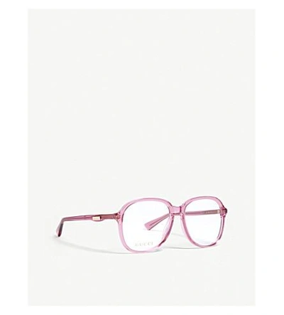 Shop Gucci Gg0259o Optical Glasses In Red
