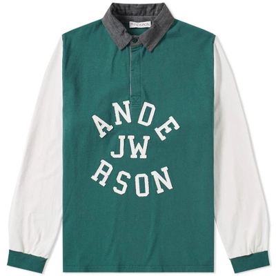 Shop Jw Anderson Rugby Shirt In Green