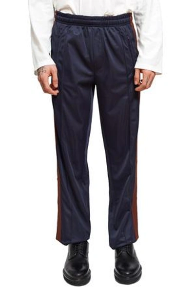 Shop Our Legacy Opening Ceremony Brown Side Stripe Track Pant In Navy