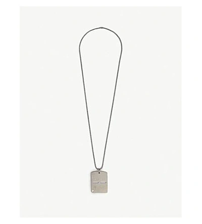 Shop Alyx Silver Engraved Military Dogtag Necklace