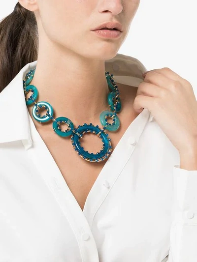 Shop Rosantica Blue Ruote Stone Bead Necklace