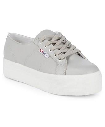 leather platform superga