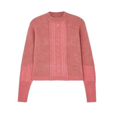 Shop High Pink Wool-blend Jumper In Light Pink